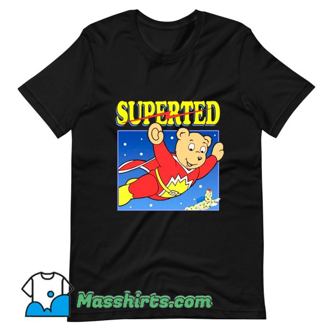 Official SuperTed Retro 80s Cartoon T Shirt Design