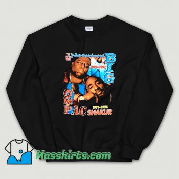 Classic 2Pac Shakur and Notorius Big Sweatshirt