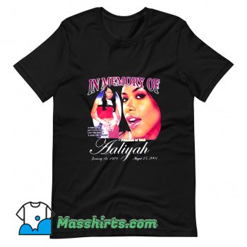 Aaliyah In Memory Princess R&B T Shirt Design