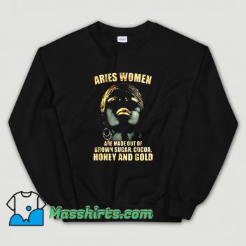 Aries Brown Sugar Cocoa Honey And Gold Sweatshirt