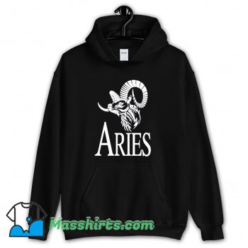 Vintage Aries Horoscope Logo Hoodie Streetwear