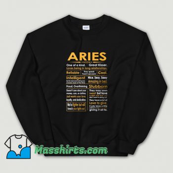 Aries Zodiac Sign Sweatshirt