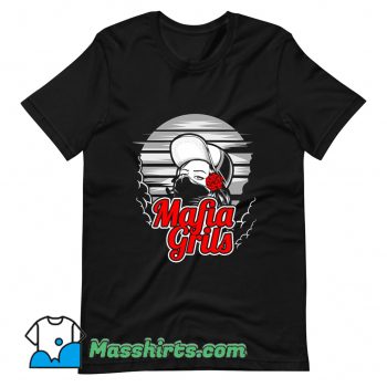 Original Mafia Girl and Rose Hand T Shirt Design