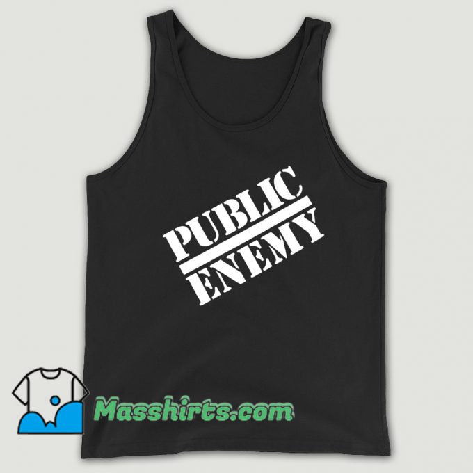 Public Enemy Chuck D Logo 1988 Tank Top