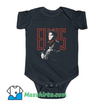 Toddler Red Guitarman Elvis Presley Baby Onesie