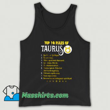Top 10 Rules Of Taurus Tank Top On Sale