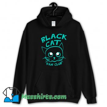 Funny Black Cat Fan Club Hoodie Streetwear