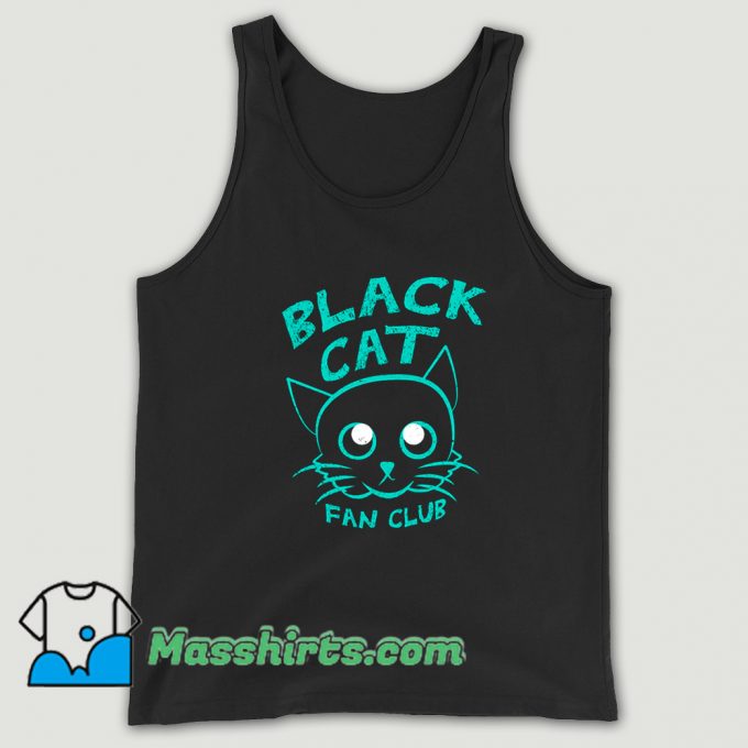 Vintage Black Cat Fan Club Tank Top