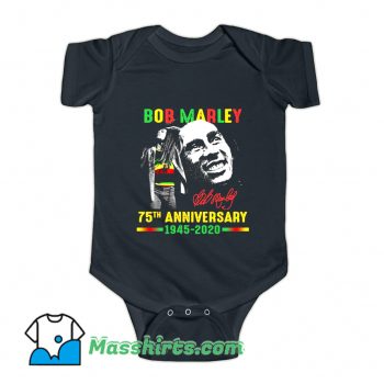 Bob Marley 75Th Anniversary Baby Onesie