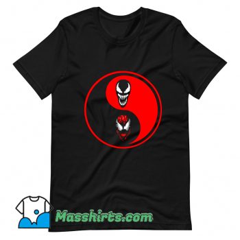 Cheap Carnage Venom Ying Yang T Shirt Design