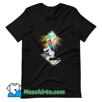 DJ Unicorn Techno Top T Shirt Design