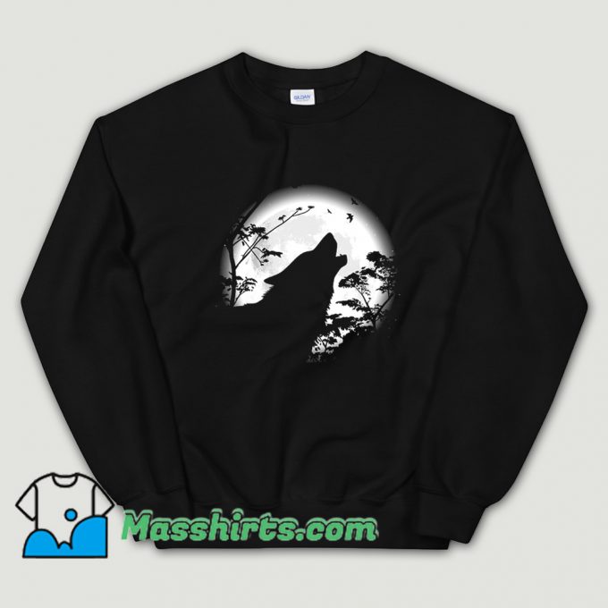 Howling Wolf Under The Moon Sweatshirt