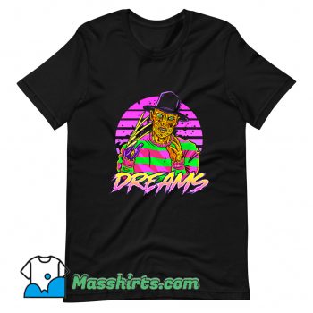 Cheap Synth Dreams Horror T Shirt Design