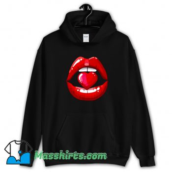 Awesome Red Mouth Lip Kiss Girl Hoodie Streetwear