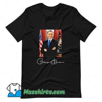 Barack Obama Signature Political T Shirt Design