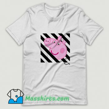 Best Off White Cartoon Peppa Pig T Shirt Design