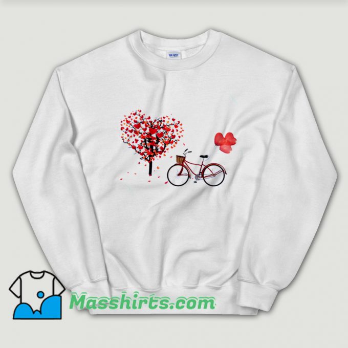 Bicycle Vogue Girl Korean Style Sweatshirt