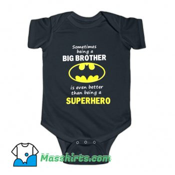 Big Brother Batman Baby Onesie