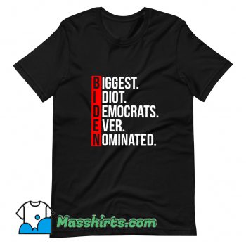 Vintage Biggest Idiot Democrats T Shirt Design