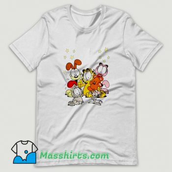 Cartoon Garfield Friends Are Best T Shirt Design