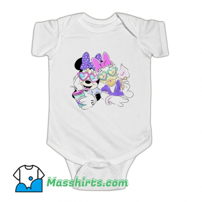 Daisy Duck And Minnie Mouse Baby Onesie