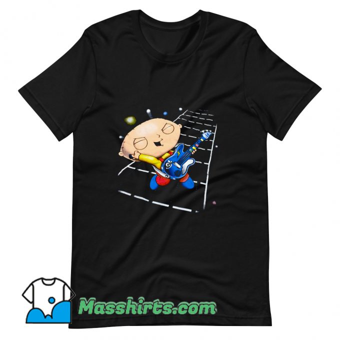 Original Family Guy Stewie Playing Guitar T Shirt Design