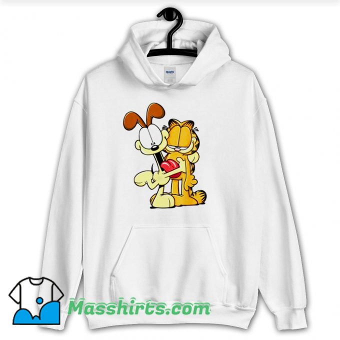 Garfield Odie Hugging Garfield Hoodie Streetwear
