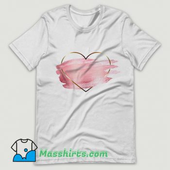 Heart Flower Love Valentine Day Cute T Shirt Design