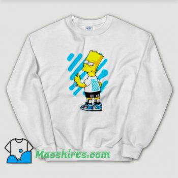 Jordan Off White UNC Bart Simpson Sweatshirt