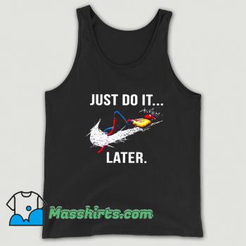 Just Do It Later Spider-Man Tank Top