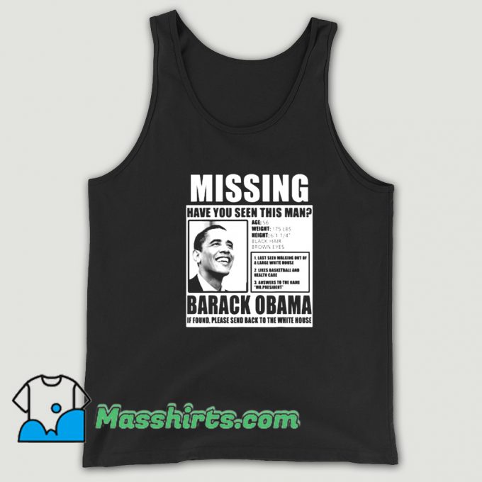 Vintage Liberal Poster Barack Obama Tank Top