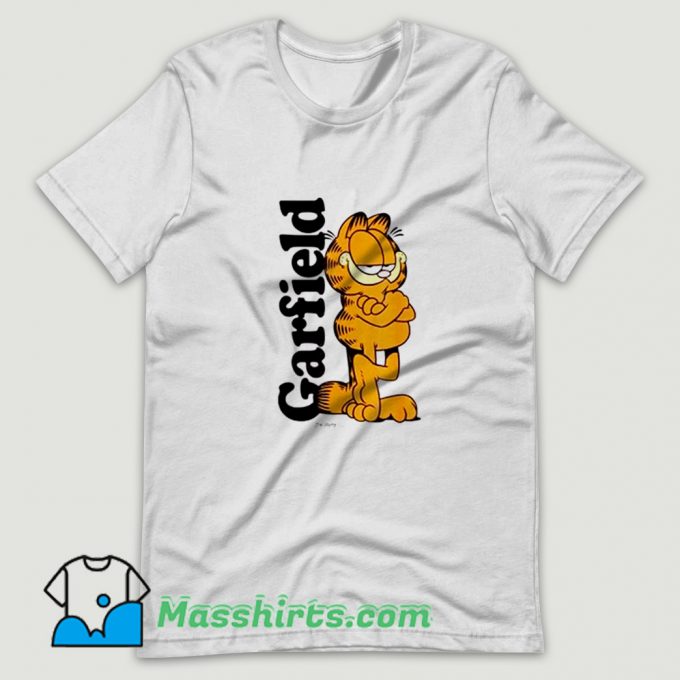 Logo Cartoon Garfield T Shirt Design