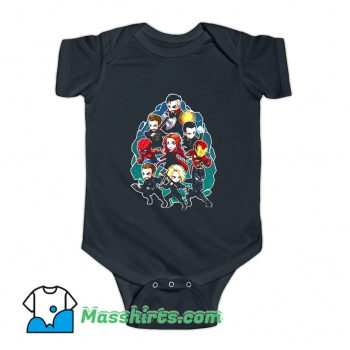 Awesome Marvel Character Chibi Baby Onesie