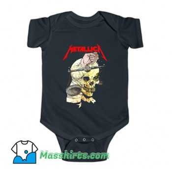 Metallica Hand On The Brain Baby Onesie