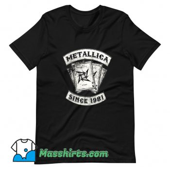 Original Metallica Rock Since 1981 T Shirt Design