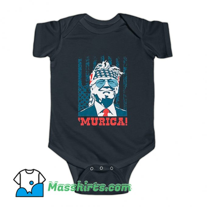 Awesome Murica 4Th Of July American Party Baby Onesie