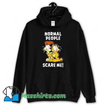 Normal People Scare Me Garfield Hoodie Streetwear