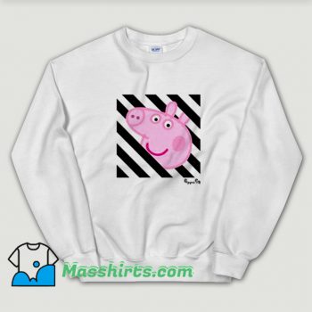 Off White Cartoon Peppa Pig Sweatshirt On Sale