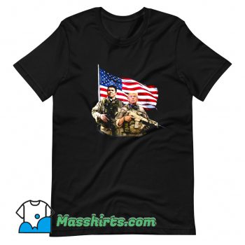 Vintage Ronald Donald Trump USA Flag T Shirt Design