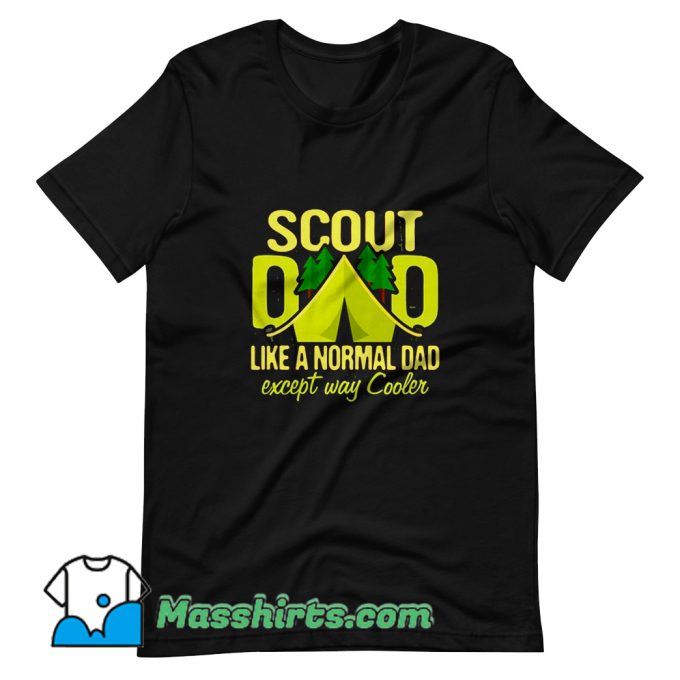 Scout Dad Cub Leader Boy Camping T Shirt Design
