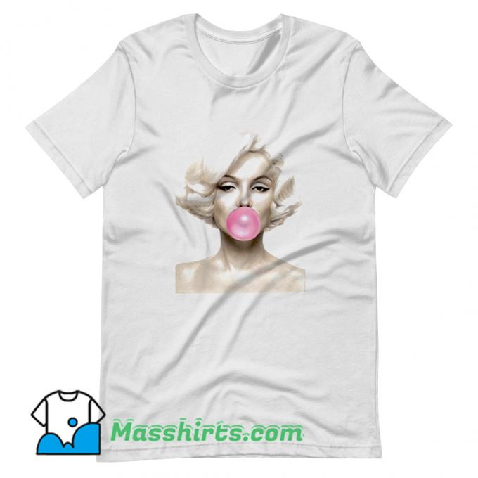 Funny Marilyn Monroe Bubble Gum T Shirt Design