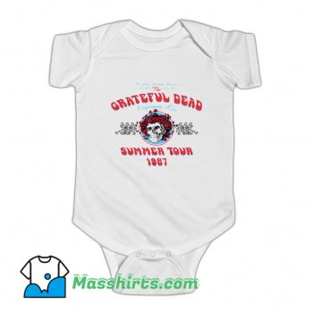 Grateful Dead Summer Tour 1987 Baby Onesie