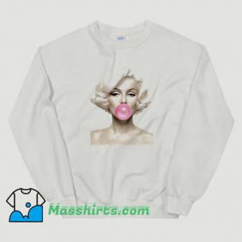 Marilyn Monroe Bubble Gum Cute Sweatshirt