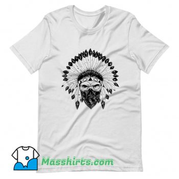 Original Indian Skull Rag T Shirt Design