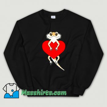 Best Bearded Dragon Heart Valentines Day Sweatshirt