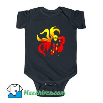 Comic Naruto and 9 Tails Baby Onesie