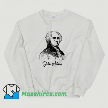 John Adams Pencil Sketch President Classic Sweatshirt