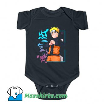 Naruto Shippuden Kanji Frame Baby Onesie