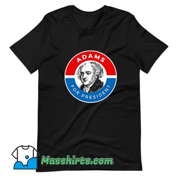 President John Adams Logo T Shirt Design