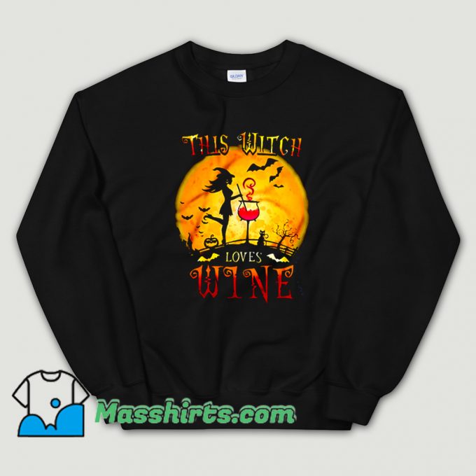 This Witch Loves Wine Sweatshirt